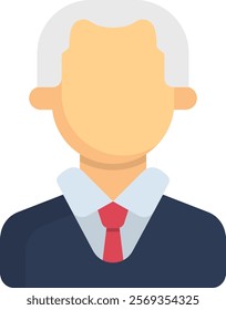 Judge Icon Flat Vector Illustration