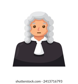 Judge icon illustration. Vector design