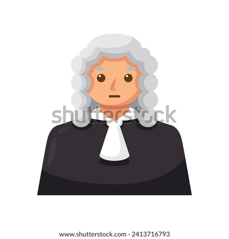 Judge icon illustration. Vector design