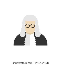 Judge Icon. Lawyer, Attorney Symbol for Infographics, Design Elements, Websites, Presentation and Application - Vector.