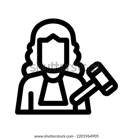 judge icon or logo isolated sign symbol vector illustration - high quality black style vector icons
