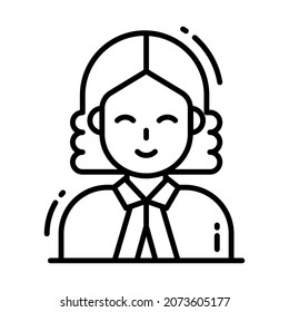judge icon, single avatar vector illustration