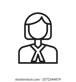 Judge icon Vector flat thin line illustration