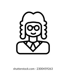 Judge icon in vector. Illustration