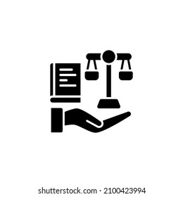 judge icon in vector. Logotype