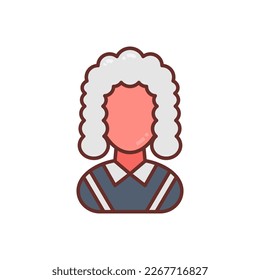 Judge icon in vector. Logotype
