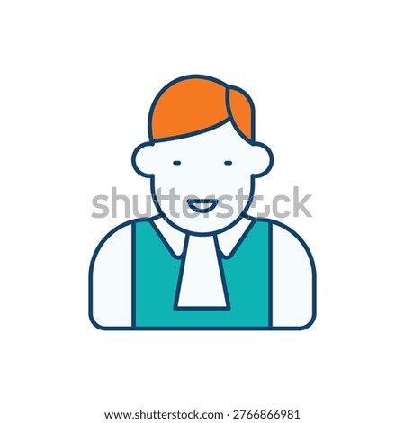 Judge Icon vector stock illustration