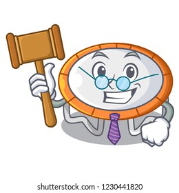 Judge isolate on trampoline transparent shape mascot