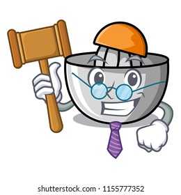 Judge juicer mascot cartoon style