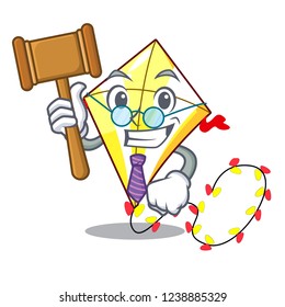 Judge kite with on clouds shape character
