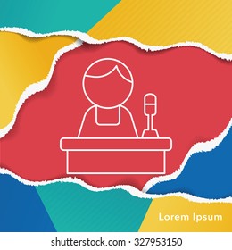 judge line icon