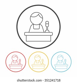 judge line icon