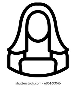 Judge Line Vector Icon 
