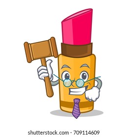 Judge lipstick character cartoon style