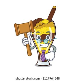 Judge mangonada fruit mascot cartoon