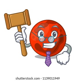 Judge mars planet mascot cartoon