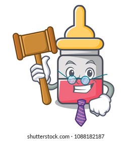 Judge nassal drop mascot cartoon