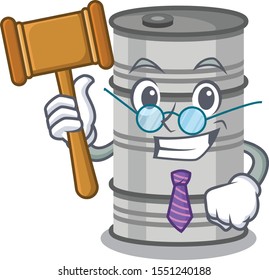 judge oil drum in the cartoon shape
