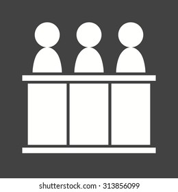 Judge, panel, court icon vector image.Can also be used for law and order. Suitable for mobile apps, web apps and print media.