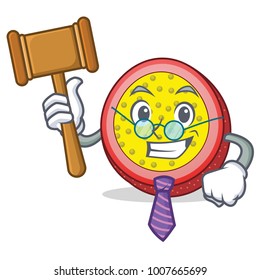 Judge passion fruit mascot cartoon
