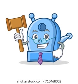 Judge pencil sharpener character cartoon