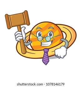 Judge planet saturnus mascot cartoon