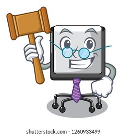 Judge presentation board Isolated on a mascot