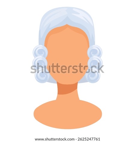 Judge is presiding over a court case, wearing a traditional white curly wig on their head
