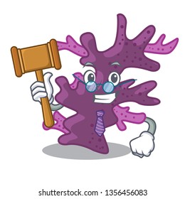 Judge purple coral reef the shape mascot