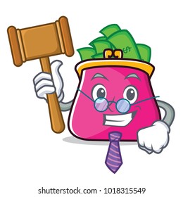Judge purse character cartoon style