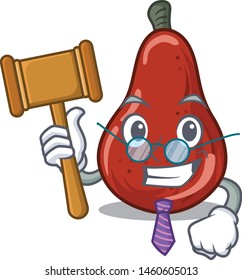 Judge red pears put into cartoon fridge