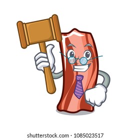 Judge ribs mascot cartoon style