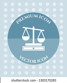 Judge Scale Icon for Web, Applications, Software & Graphic Designs.