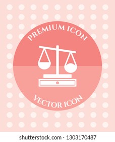 Judge Scale Icon for Web, Applications, Software & Graphic Designs.