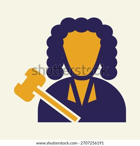 Judge smart trendy vector fascinating amazing design useful Illustration colorful background.eps