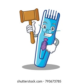 Judge trimmer mascot cartoon style