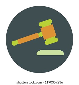 Judge vector flat icon