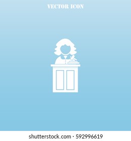 Judge vector  icon.
