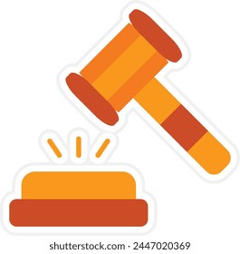 Judge vector icon. Can be used for printing, mobile and web applications.