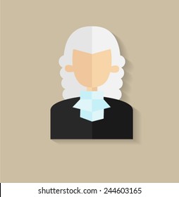 Judge , vector illustration