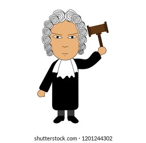 The judge vector on white background