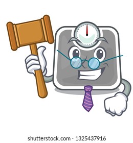 Judge weight scala isolated with in cartoons