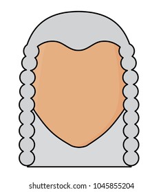 Judge with wig icon