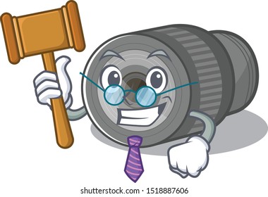 Judge zoom lens on the mascot table