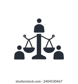 Judgement icon. vector.Editable stroke.linear style sign for use web design,logo.Symbol illustration.