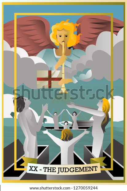 Judgement Tarot Card Stock Vector (Royalty Free) 1270059244 | Shutterstock