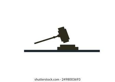 Judge's gavel isolated on white background