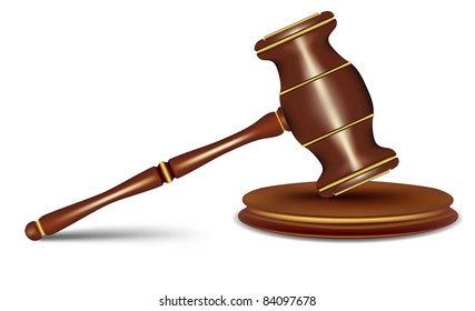 judges gavel. vector