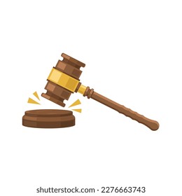 web de plantilla de diseño de concepto de elemento vector gavel del juez