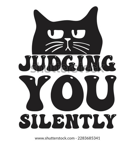 Judging you silently funny cat design